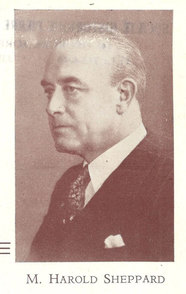 Portrait d'Harold-H. Sheppard
