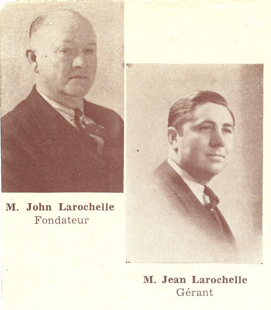 Portrait de John Larochelle et de son fils, Jean Larochelle
