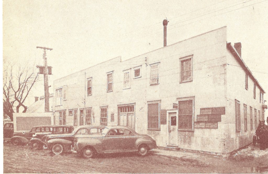 Bureaux de travail de la compagnie Oswald Brosseau sur la rue Charlotte à Sorel.